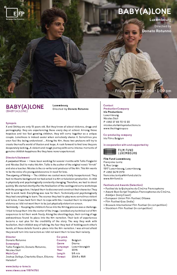Luxembourg - 27 films submitted in the BEST FOREIGN LANGUAGE FILM category